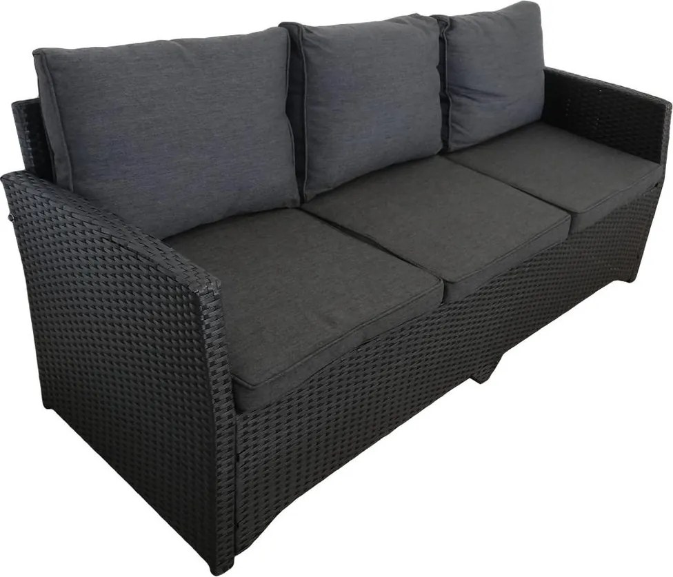 Veľká rodinná záhradná súprava Avenberg AMICO čierna/antracitová