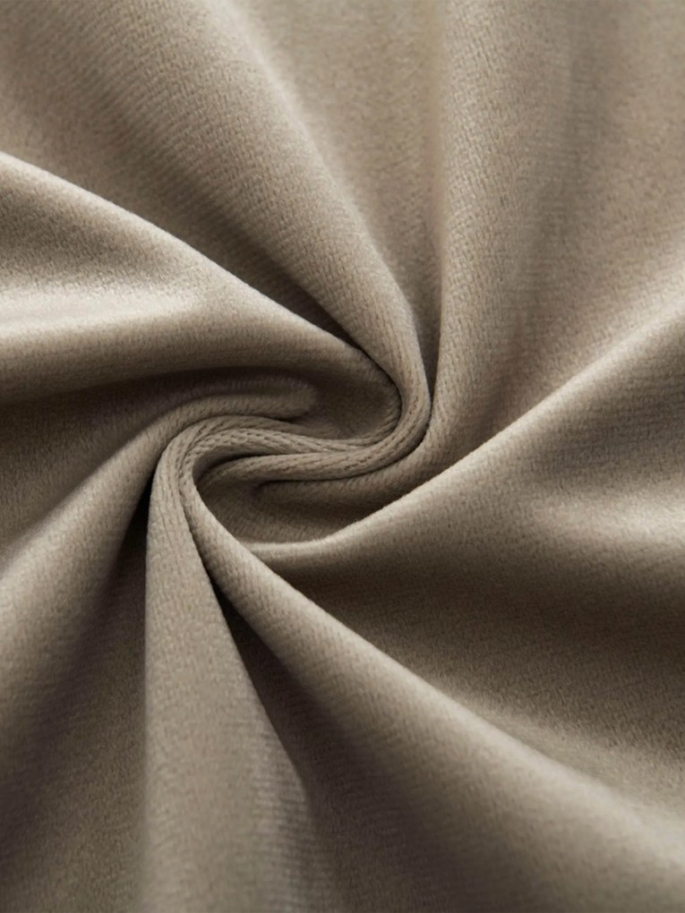Zamatové zatemňovacie závesy Cesar cappuccino - 140 x 280 cm (2ks) - krúžky