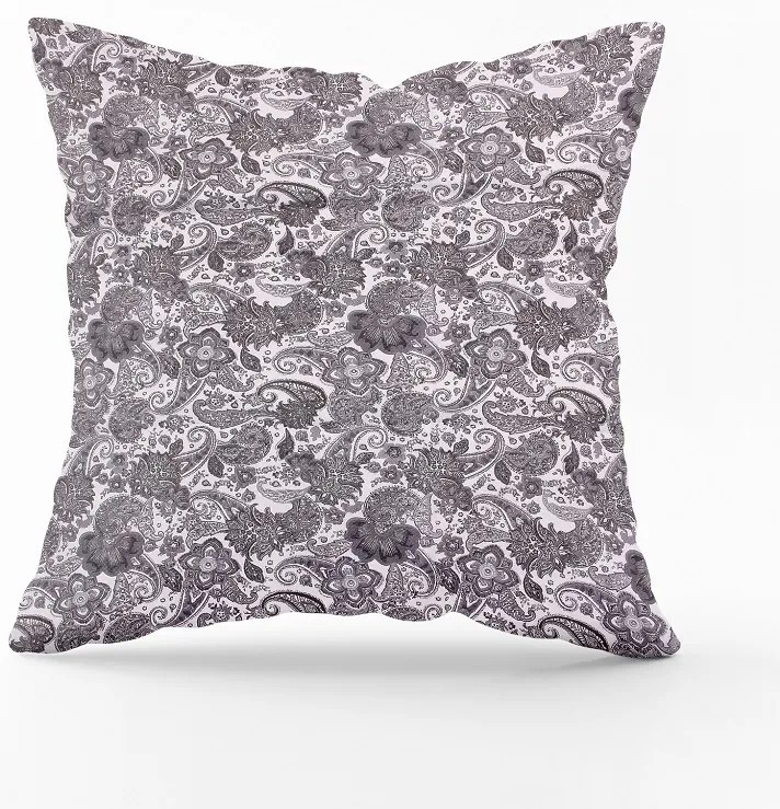 Bavlnená obliečka na vankúš - sivá Veľkost obliečok: 40 x 40 cm, Zapínanie: Gombíky