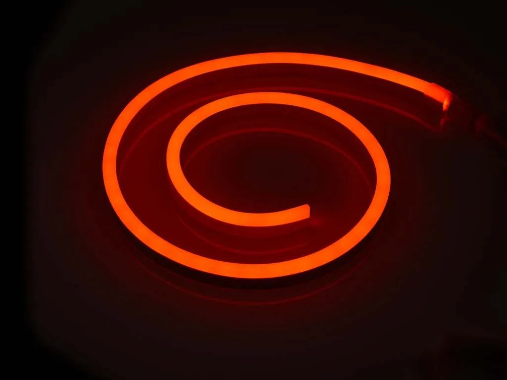 ECOLIGHT LED pásik NEON - 230V - 1m - 8W/m - IP68 - vodotesný - červený