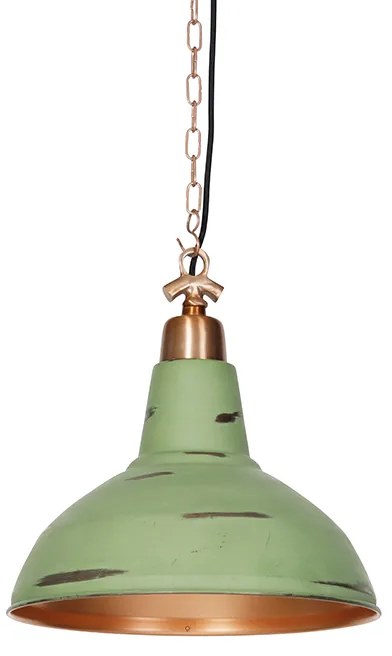 Priemyselné závesné svietidlo starožitný meď - Goliath