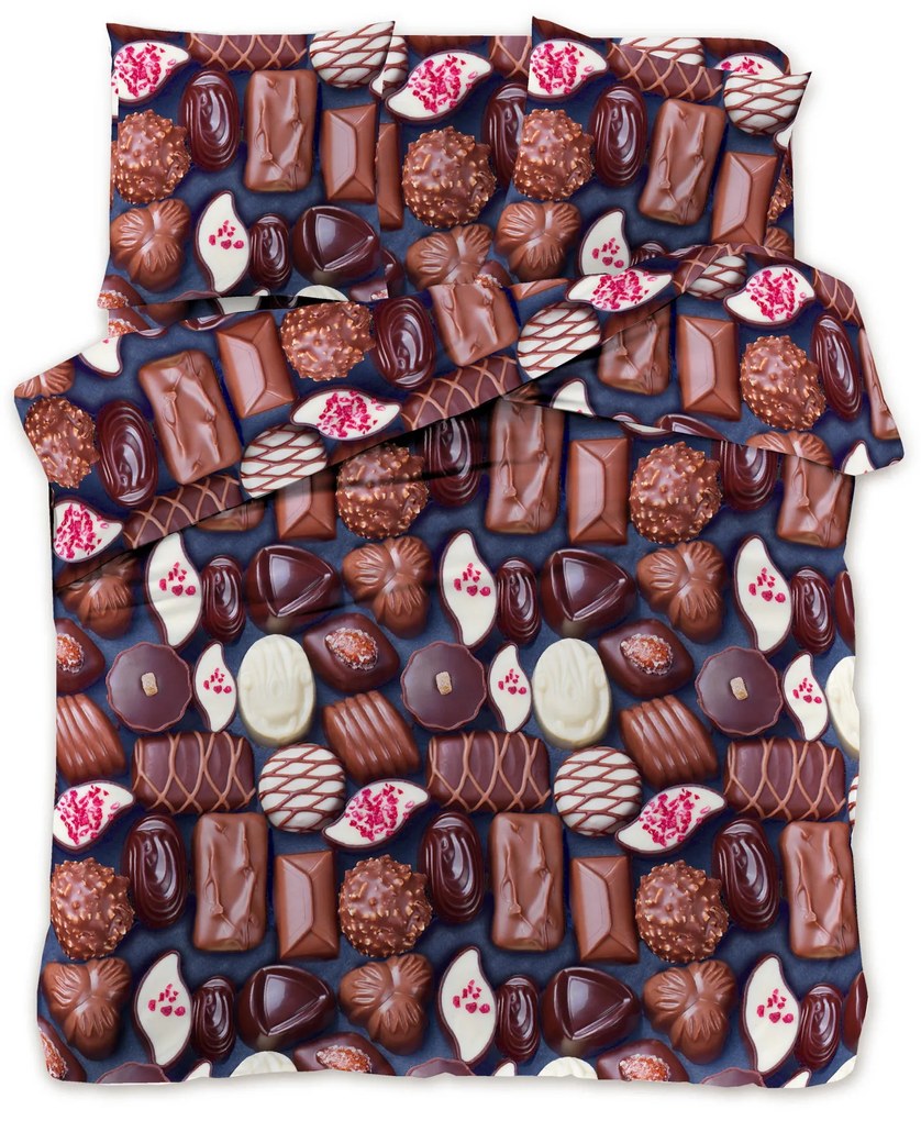 Obliečky z mikrovlákna BONBONS hnedé