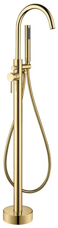 BATH DELUXE 28-114-01-64-00 - Voľne stojacia vaňová sada s batériou 116 cm mosadz