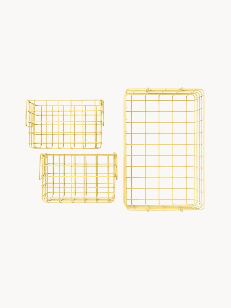 Kovové úložné košíky The Baskets, 3 ks