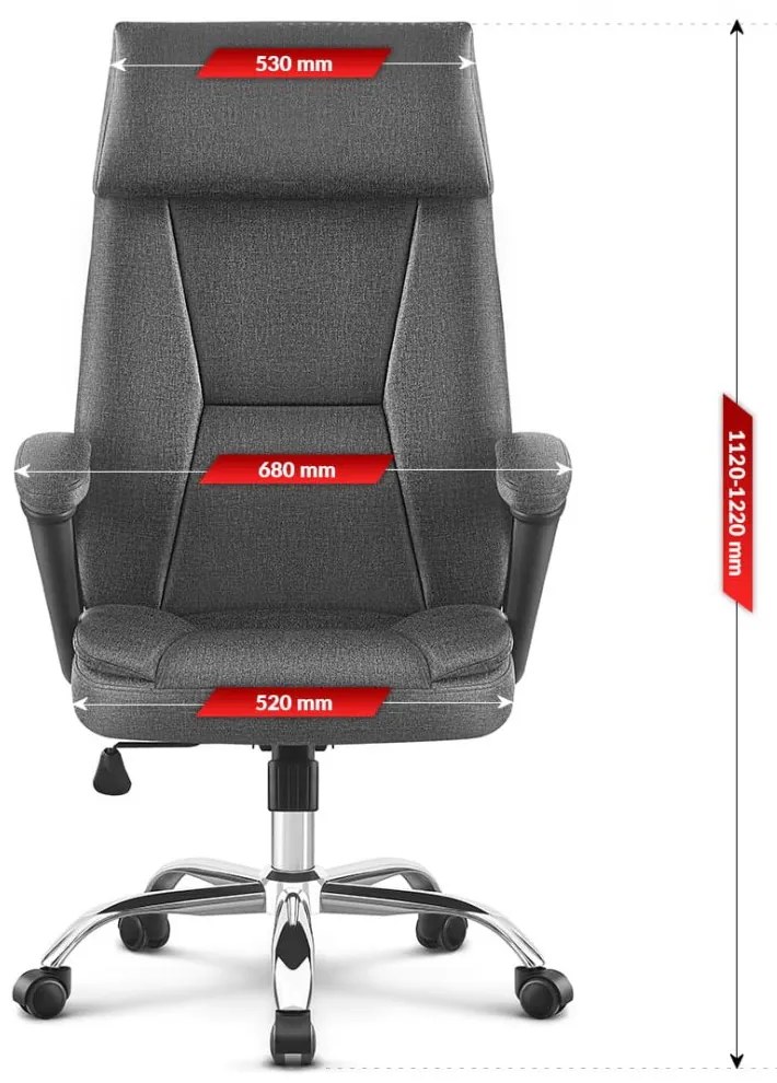 Ergonomická otočná kancelárska stolička HC-1023 Grey