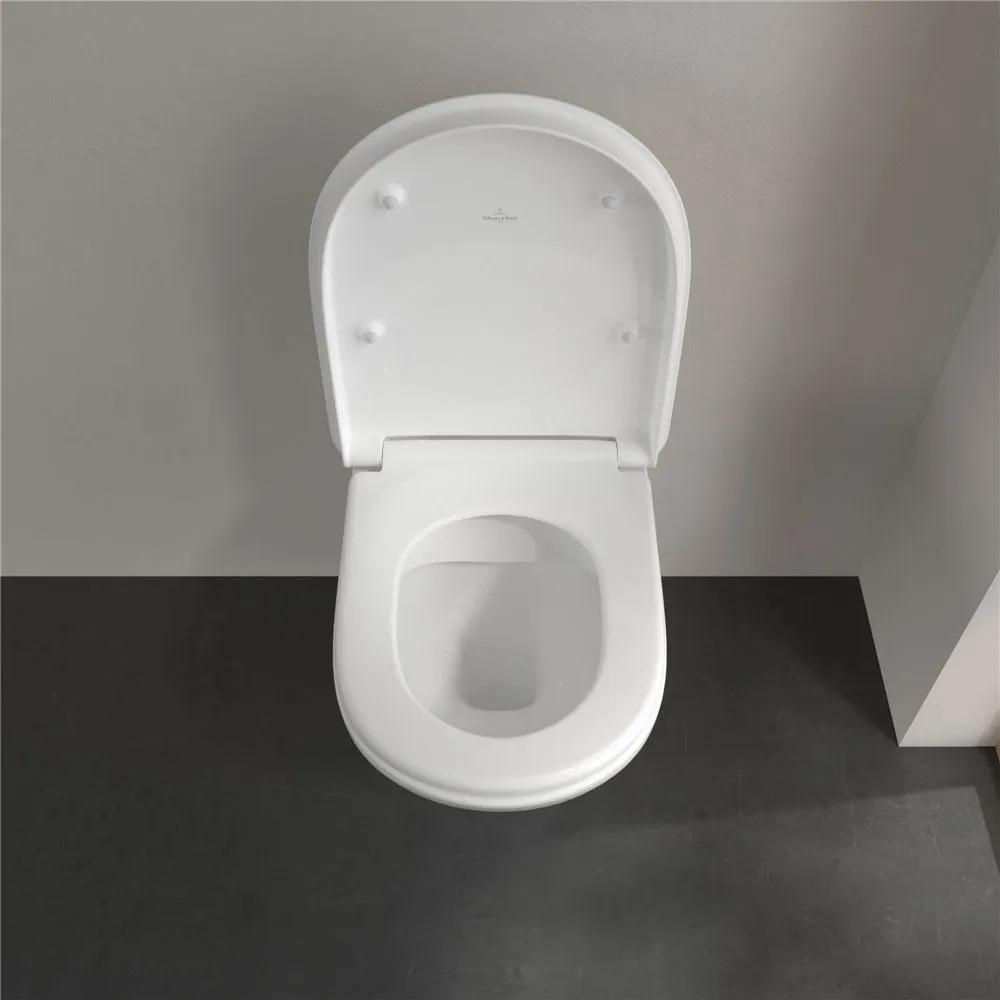 VILLEROY &amp; BOCH ViCare závesné WC s hlbokým splachovaním bez vnútorného okraja, 360 x 595 mm, biela alpská, 4695R001