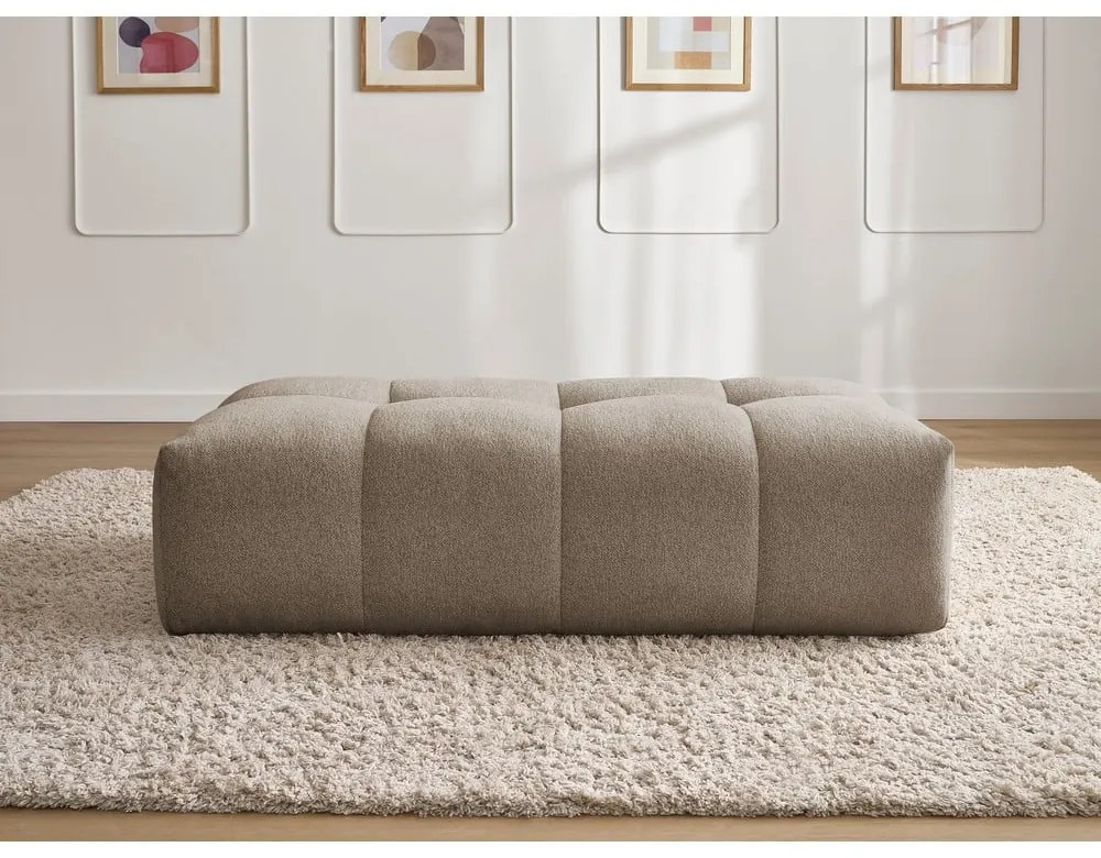 Taupe ženilková podnožka Everest – Bobochic Paris