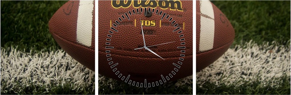 Obraz - Futbal (s hodinami) (90x30 cm)
