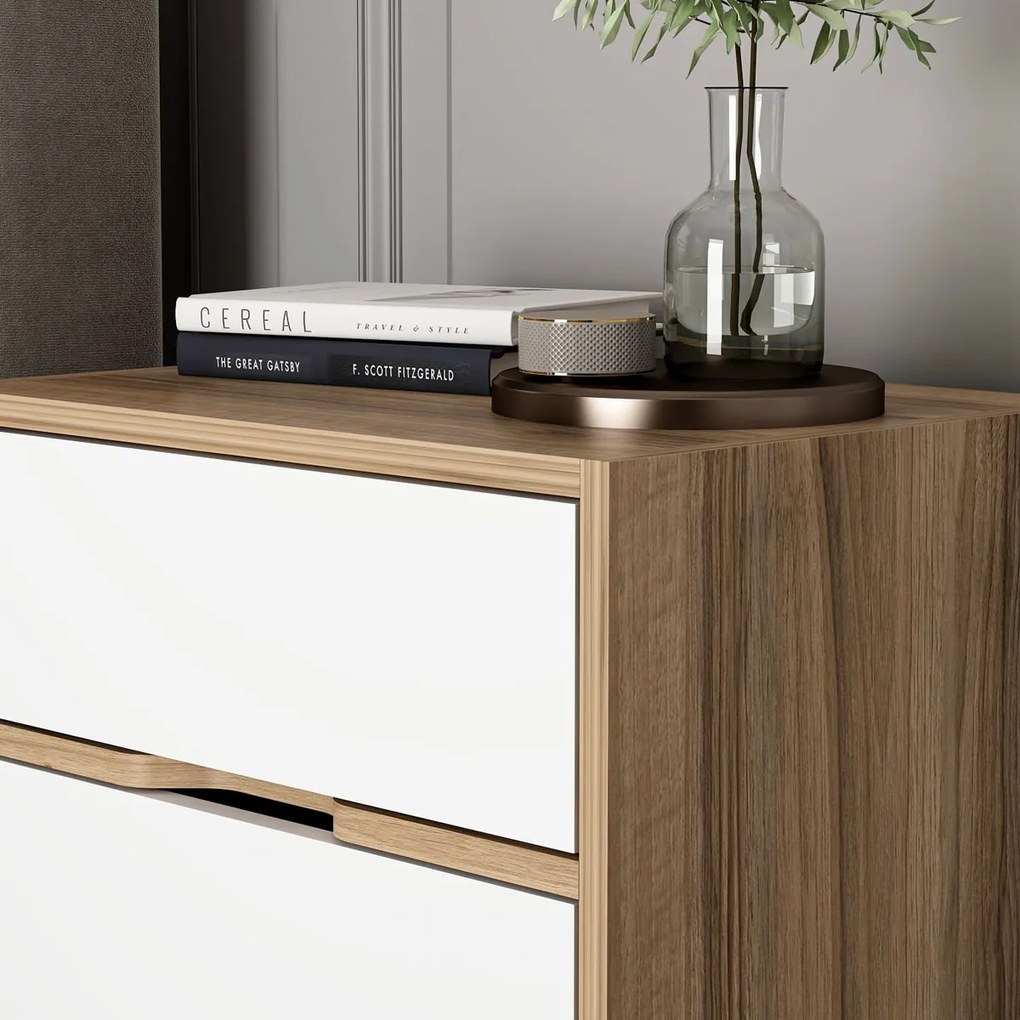 Nočný stolík Elina Walnut White