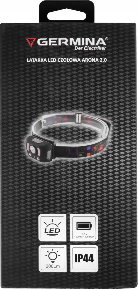 Germina LED čelovka dobíjacia 200lm IP44 USB C - VÝKONNÁ