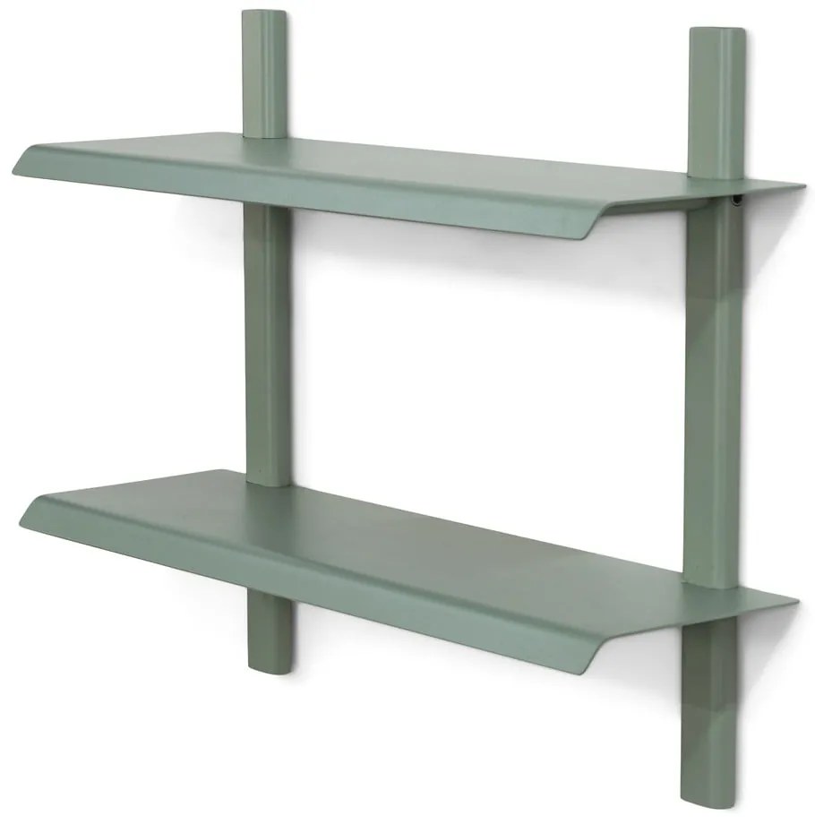 Zeleno-sivá poschodová kovová polica 60 cm Hola – Spinder Design