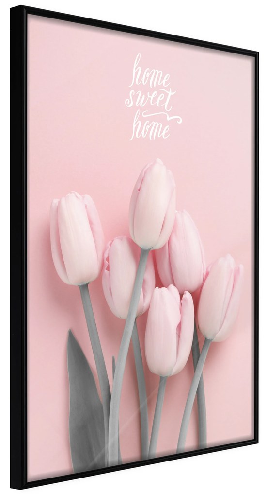 Artgeist Plagát - Six Tulips [Poster] Veľkosť: 30x45, Verzia: Čierny rám s passe-partout