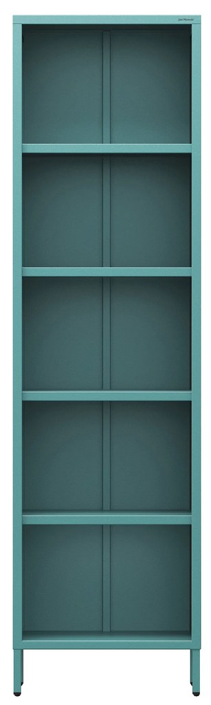 Knižnica do obývačky MARIO, 500 x 1800 x 350 mm, Modern: morská farba