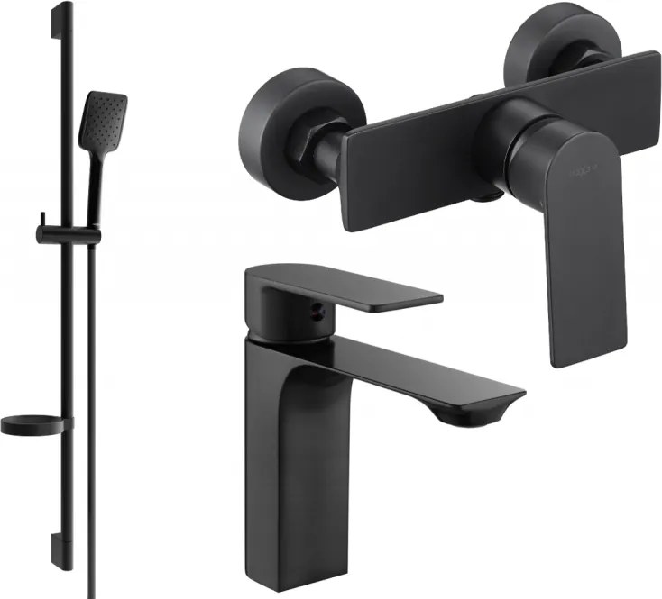 Mexen Alexa DS62 sprchová súprava, čierna - 71204DS62-70