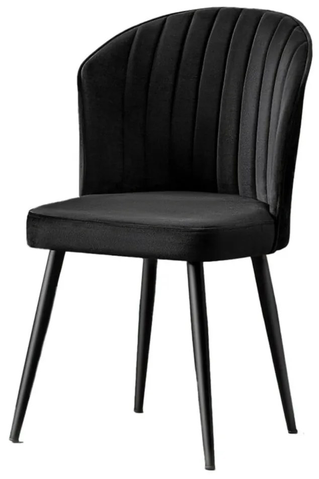 Sada jedálenských stoličiek Rubi Black, 4 ks, 4 ks