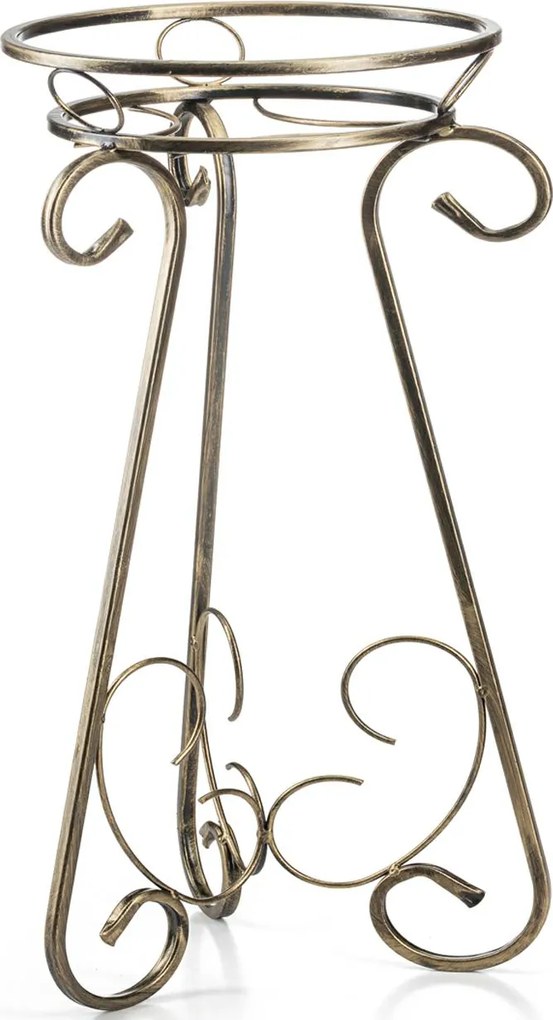 STOJAN NA KVETINÁČ FIORINA 66X30 CM ZLATÁ