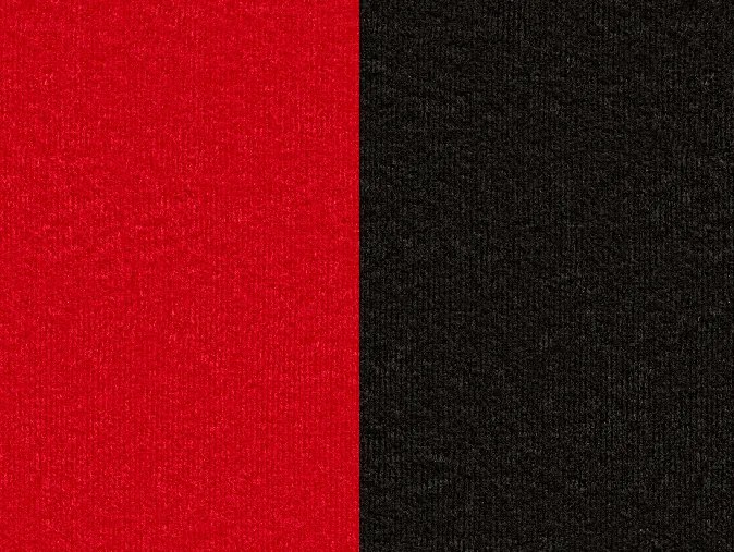 Rozkladacia pohovka Arco L - červená / čierna