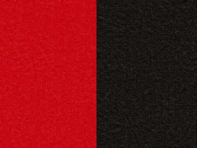 Rozkladacia pohovka Arco L - červená / čierna