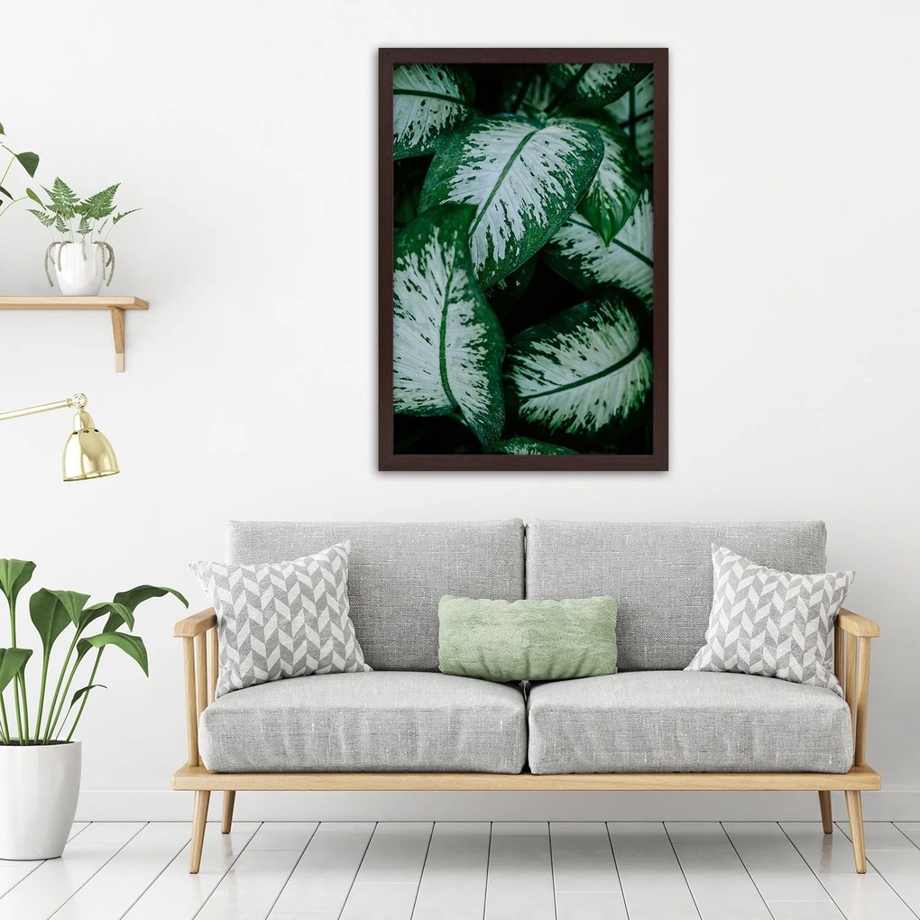 Gario Plagát Zelené tropické rastliny Farba rámu: Bez rámu, Rozmery: 40 x 60 cm
