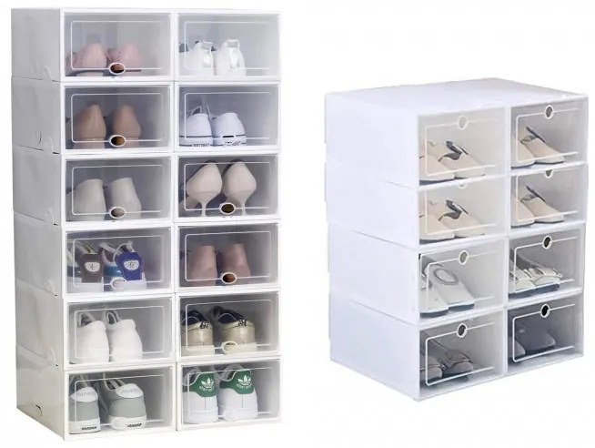 Organizér na topánky, modulárna plastová skrinka (10 ks)