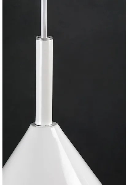 Rabalux 72008 - Luster na lanku JAROD 1xE27/40W/230V biela