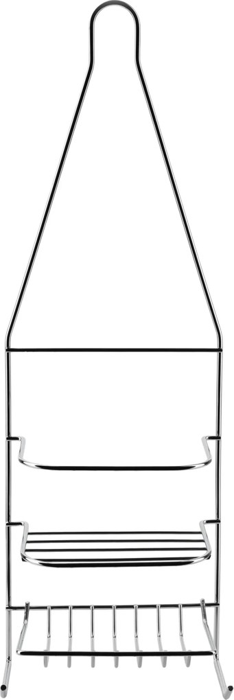 Kúpeľňová polička CARL SILVER 15x46 cm strieborná