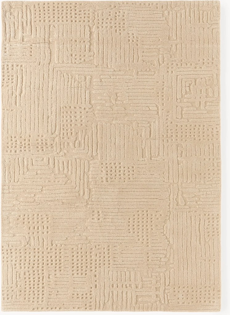 Ručne tuftovaný vlnený koberec Merima