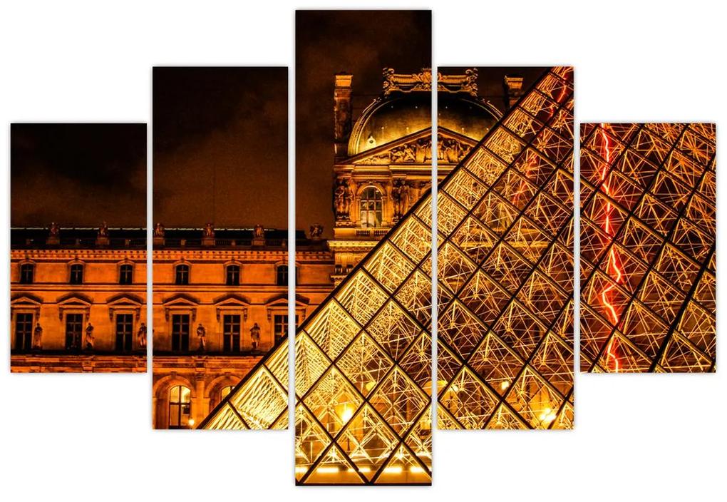 Obraz Louvre v Paríži (150x105 cm)