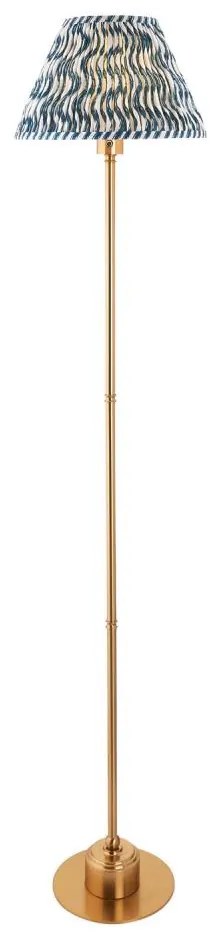 Endon 114778 - LED stmievateľná nabíjateľná stojacia lampa BURLEY LED/1,5W/5V mosadz/modrá