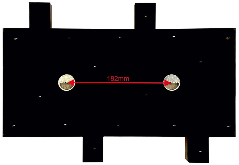 Dekorstudio Vešiak na stenu Lamele mini 40 cm