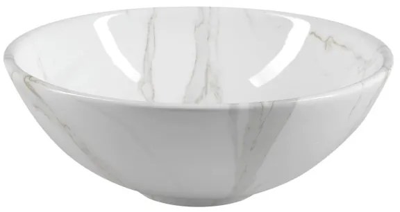 Sapho - Umývadlo na dosku DALMA pr. 42 cm keramika/Carrara/biela