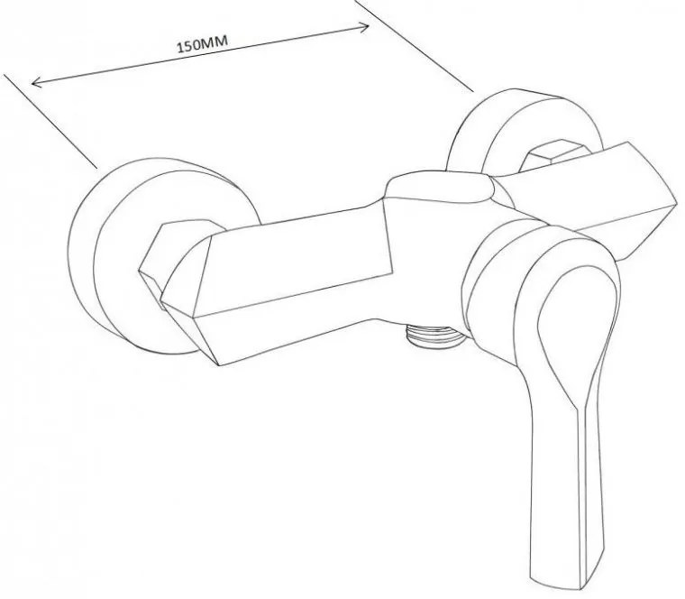 Mexen Tord sprchový set s dažďovou sprchou a sprchovou batériou Sabre, chrómová, 72140200-00
