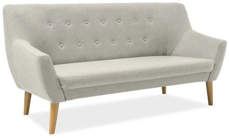 Krémová 3-miestna pohovka AMBER