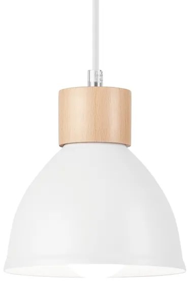Luster na lanku NICO 1xE27/60W/230V biela
