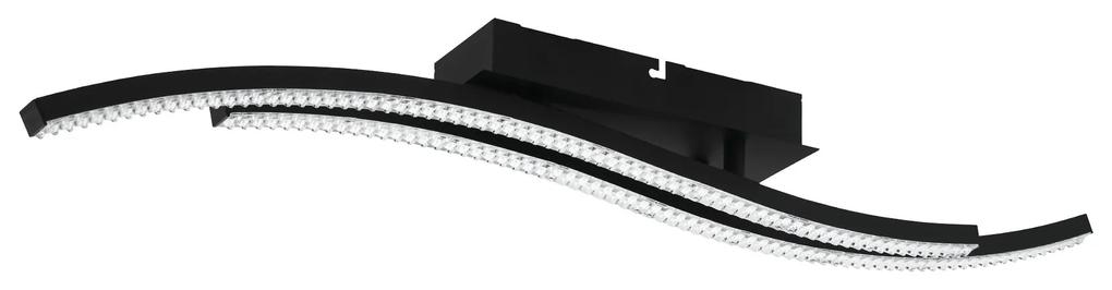 EGLO Dizajnové stropné LED osvetlenie LEJIAS, 21,5W, teplá biela, čierne