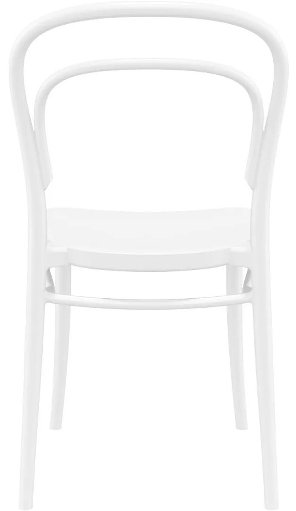 MARIE záhradná stolička bez podrúčok white