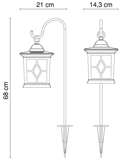 Globo 33272 - LED solárne osvetlenie SOLAR 1xLED/0,06W IP44