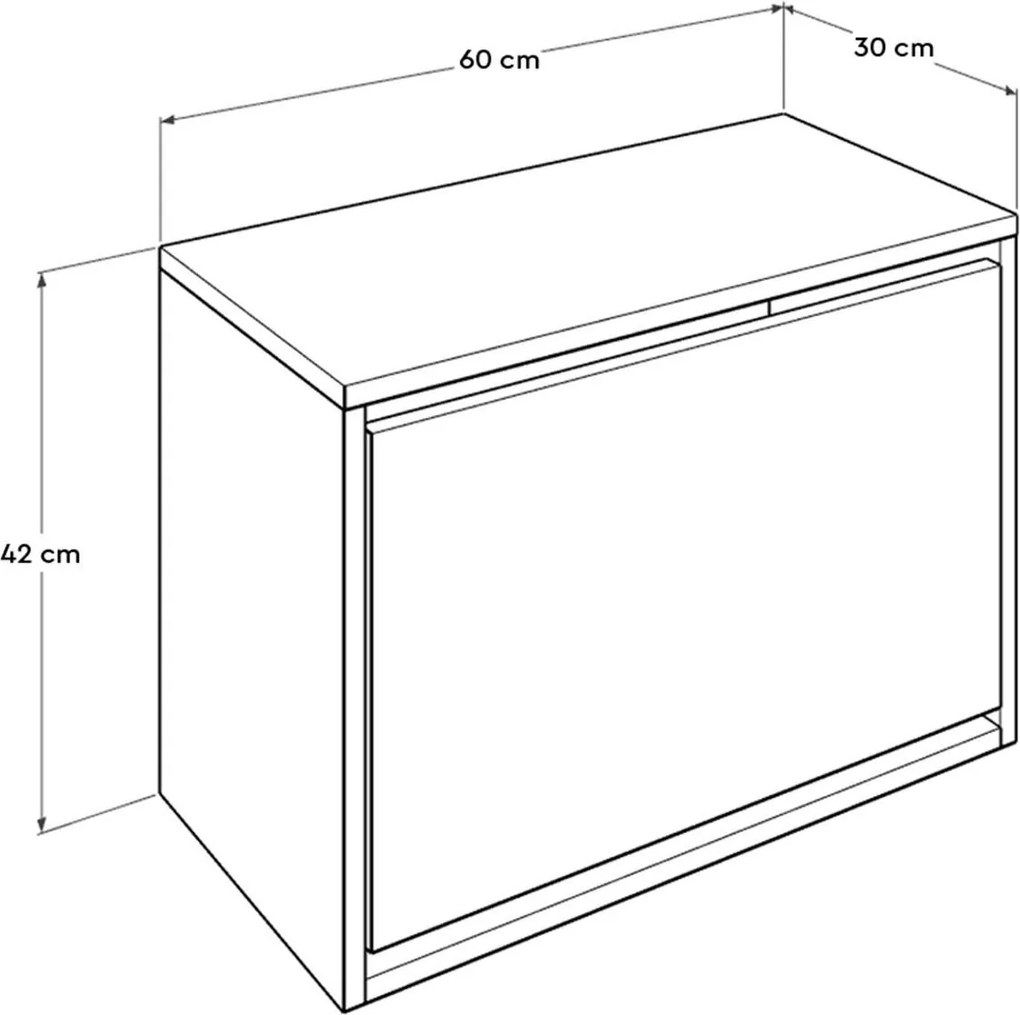 Botník (skrinka na topánky) Tosina 1 (biela). Akcia -13%. Vlastná spoľahlivá doprava až k Vám domov. 1094526