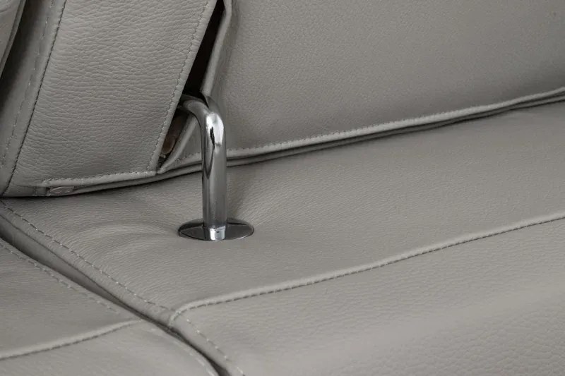 Moderná kožená sedacia súprava LOREN II 3+1+1, sv. hnedá (romana - 2029 nut brown)