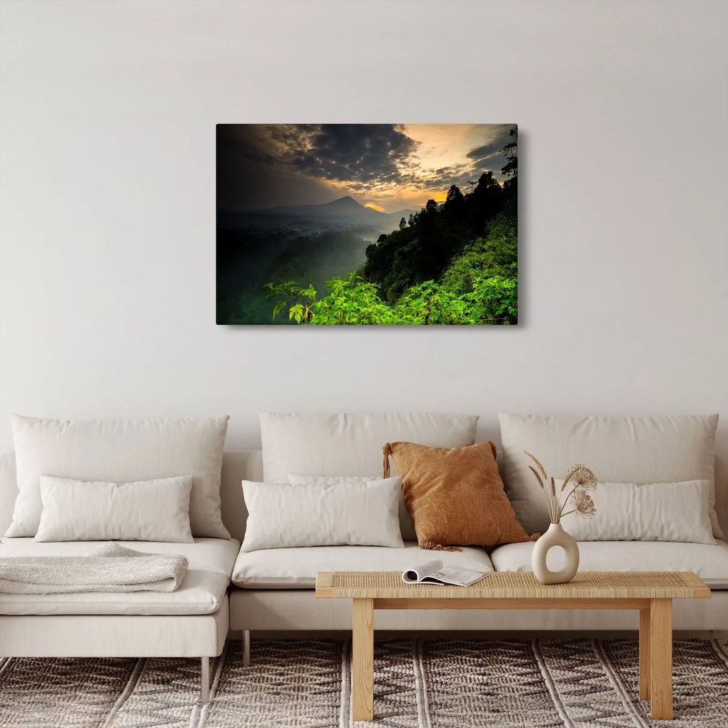 Obraz - zelená horská krajina (90x60 cm)