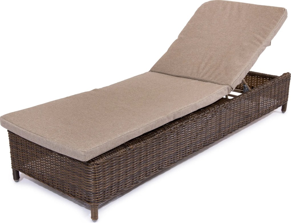 Ležadlo GARDE tmavohnedé