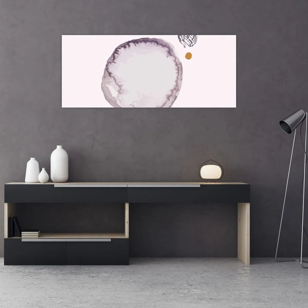 Obraz - Fialový minimalizmus N⁰4 (120x50 cm)