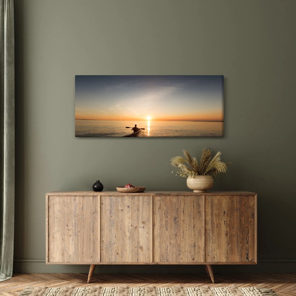 Obraz - kajak na mori (120x50 cm)
