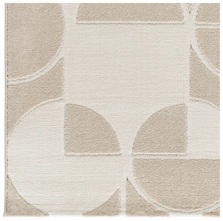 Koberec v krémovej a slonovinovej farbe 133x190 cm Flora – Universal