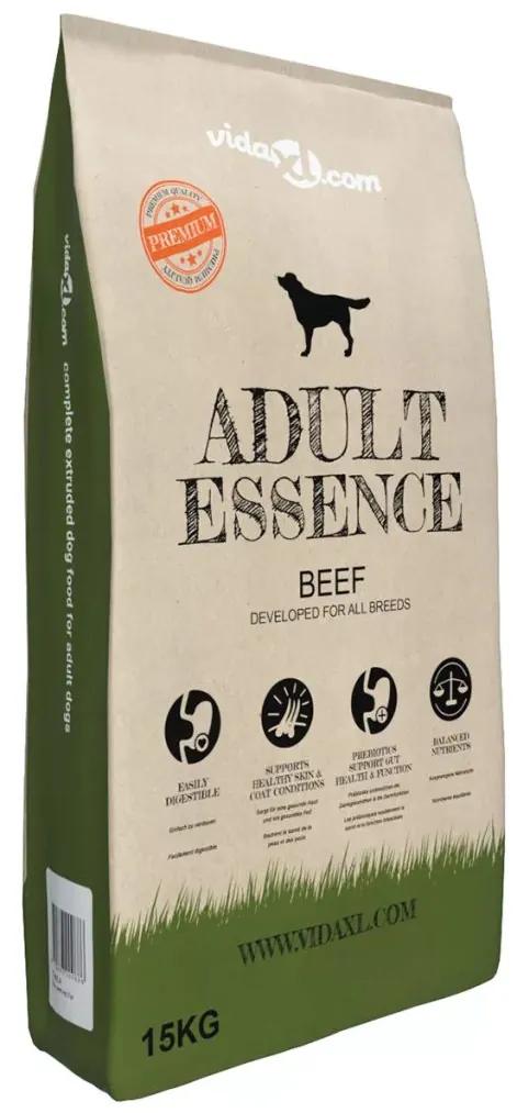 vidaXL Prémiové suché krmivo pre psov Adult Essence Beef 15 kg