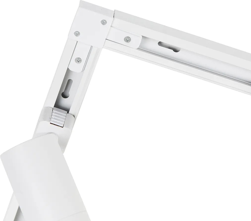 Inteligentný 1-fázový koľajnicový systém so 14 reflektormi biely vrátane Wifi GU10 - Jeana