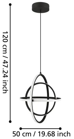 Eglo 39892 - LED Luster na lanku RETORNIO LED/38W/230V