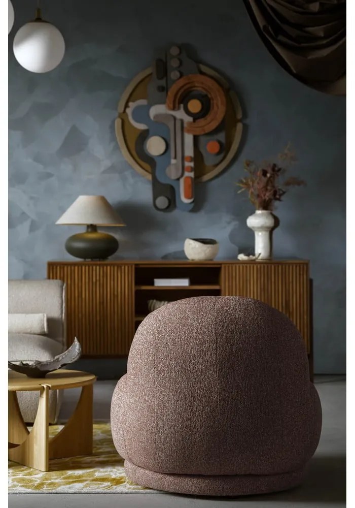 Červené kreslo Ovo – Miuform