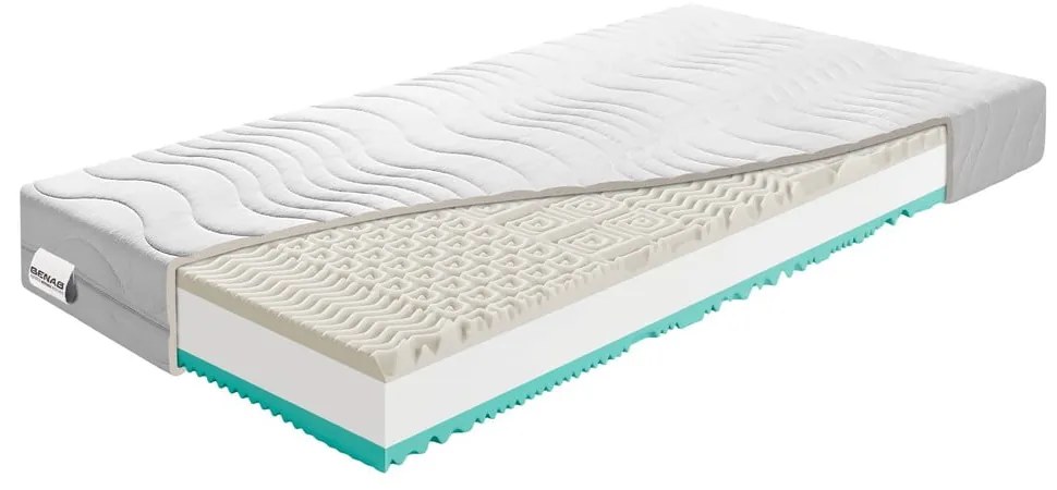 Tvrdý/stredne tvrdý penový obojstranný matrac 180x200 cm Visco Comfort – BENAB