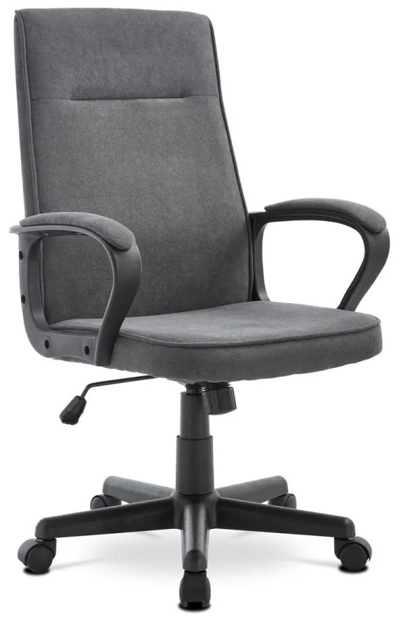 Kancelářská židle, houpací mechanismus, šedá látka, KA-L608 GREY2